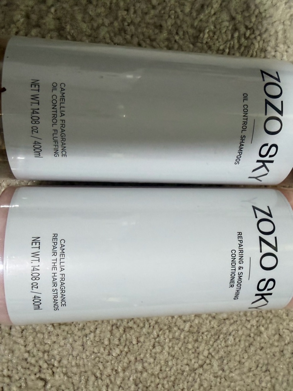ZOZO SKY Shampoo & Conditioner Set - White